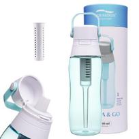 „Aqualogis Aqua&Go“ vandens buteliukas su filtru – 500 ml, dangaus mėlynumas