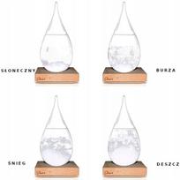 Mažas audros barometras "lašas" - "storm Glass"
