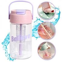 Vandens gertuvė su rankena ir šiaudeliu, 800ml