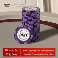 Guan Sheng Clay Poker & Mahjong Game Accessories