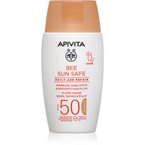 Apivita Bee Sun Safe Daily Age Repair Tinted Fluid SPF50 tonizuojamasis apsauginis kremas SPF 50 50 ml
