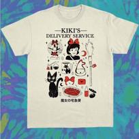 Kiki pristatymo paslaugos Grafinis marškinėlis Unisex trumpomis rankovėmis S-5XL Unisex marškinėlis XXXL