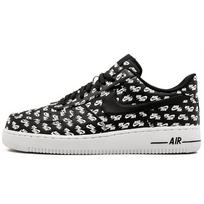 Nike Air Force 1 Low All Over Logo Black AH8462-001 38.5