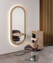 Kirpyklos veidrodis Salon Ambience Eclipse LED