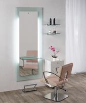 Kirpyklos veidrodis Salon Ambience Lyon LED