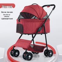 Lengvas augintinio vežimėlis: Sulankstomas, Nuimamas mažiems šunims ir katėms - Idealiai tinka naudoti lauke One Stroller