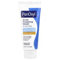 PanOxyl, Acne Foaming Wash, Maksimalus stiprumas, 28g (1 uncijos)