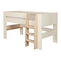 Smėlio spalvos paaukštinta vaikiška lova be grotelių 90x200 cm Loft – Roba