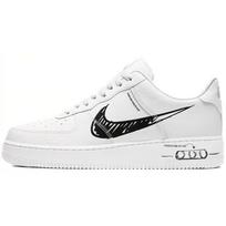 Nike Air Force 1 Low Sketch Balti Juodi Sportbačiai CW7581-101 45