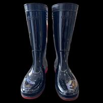 Pu Lian Industrial Chemical-Resistant Rain Boots juoda