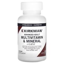 Kirkman Labs, Pažangus multivitaminų ir mineralų kompleksas suaugusiems, 5-MTHF, 180 kapsulių