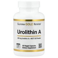 California Gold Nutrition, Urolitinas A su MCT aliejaus milteliais, 60 daržovių kapsulių