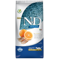 FARMINA N&D OCEAN - CAT Dry Herring&Orange NEUTERED ADULT 5 kg