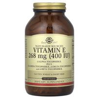 Solgar, Vitamin E, d-alpha tocopherol, d-gamma tocopherol plus, d-delta tocopherol and d-beta tocopherol, 268 mg (400 IU), 250 softgels