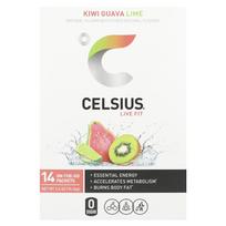 Celsijus, Live Fit, Kivio Gvajavos Laimo, 14 pakuočių, 0,19 uncijos (5,31 g) kiekviena