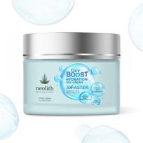 Neolith Oxy Boost hialurono rūgšties gelio kremas 98% ekologiškas | Drėkinamasis veido drėkinamasis kremas, gelinis drėkiklis 50 ML mėlyna
