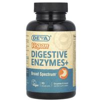 Deva, Vegan Digestive Enzyme+, 90 Veggie Capsules
