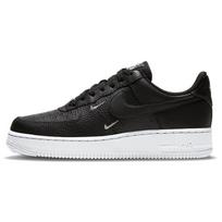 Nike Air Force 1 Low '07 Essential Juoda Balta Sidabrinė Mini Swoosh Moteriški CT1989-002 36.5