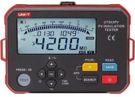 Azo Tester oporu izolacji ogniw słonecznych 125-1000V CAT II 1000V CAT III 600V UNI-T | UT503PV | 6935750550304