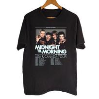 Midnight Til Morning skelbia 2025 m. debiutinį turą Juodi marškinėliai S-5XL Unisex XXXXL