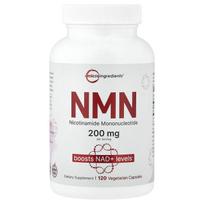 Micro Ingredients, NMN, 120 daržovių kapsulių (100mg vienoje kapsulėje)