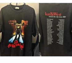 Kanye West Touch The Sky Tour 2005 2 Side Black Unisex T shirt Reprint S-5XL Unisex T-Shirt XXL