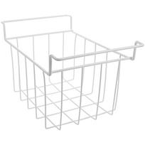 Pakabinami šaldiklio krepšiai Atviras viršus Vielinis konteineris šaldiklio laikymui Organizatorius Metalinis stovas Virtuvės erdvę taupantis sprendimas 37X22X20CM