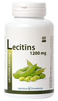 APTIEKAS PRODUKCIJA LECITHIN 1200 mg kapsulės, 60 vnt.
