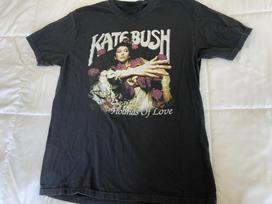 Kate Bush Hounds of Love trumpomis rankovėmis marškinėliai suaugusiems juodi unisex marškinėliai XXL