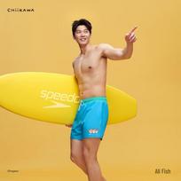 Speedo CHIIKAWA Series Men's Playful Print Beach Shorts L
