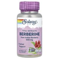 Solaray, Berberinas, 500 mg, 60 daržovių kapsulių