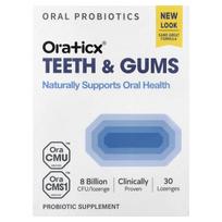 Oraticx, Dantys ir Dantenys, Burnos probiotikas, Vynuogės, Pastilės, 30 tablečių