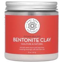 Pure Body Naturals, Indijos gydomieji bentonito molio milteliai, 8 uncijos (227 g)