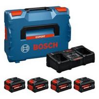 Akumuliatorių ir įkroviklio komplektas BOSCH Expert 18V 2x5,5Ah, 2x8,0Ah LB