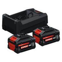 Akumuliatoriaus ir įkroviklio komplektas BOSCH Expert 18V 2x5,5Ah