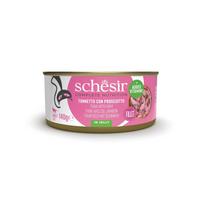 SCHESIR Tunas su kumpiu sultinyje – šlapias kačių maistas – 140g