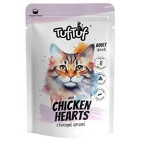 TUF TUF with chicken hearts – šlapias kačių maistas – 100g