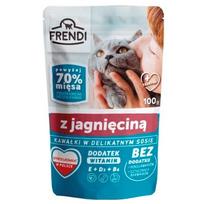 FRENDI Gabaliukai avienos padaže – drėgno kačių ėdalo – 100 g