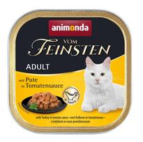 ANIMONDA Vom Feinsten Adult Turkey in tomato sauce – šlapias kačių maistas – 100g
