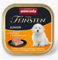 ANIMONDA Vom Feinsten Junior Poultry and turkey heart – šlapias maistas šunims – 150g