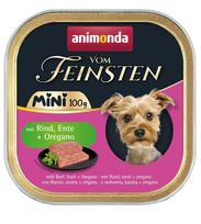 ANIMONDA Vom Feinsten Adult Mini Beef, duck and oregano – šlapias maistas šunims – 100g