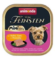 ANIMONDA Vom Feinsten Adult Mini Chicken, goose and parsley – šlapias maistas šunims – 100g