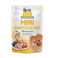 BRIT Care Mini Rabbit&Salmon – drėgnas ėdalas šunims – 85g