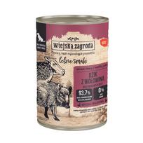 WIEJSKA ZAGRODA Forest Flavours Wild boar with beef – drėgnas ėdalas šunims – 400g