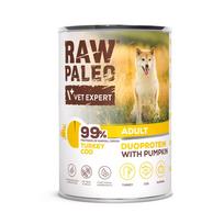 RAW PALEO Duoprotein Turkey & Cod Adult – drėgnas ėdalas šunims – 400g