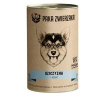 PAKA ZWIERZAKA Game and salmon – drėgnas ėdalas šunims – 400g