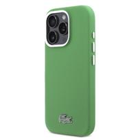 Lacoste PVC Iconic Petit Pique Metal Logo MagSafe dėklas skirtas Apple iPhone 16 Pro Estragon Green