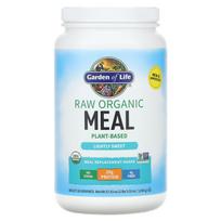 Garden of Life, Raw Organic Meals, Ekologiški kokteiliai ir pakaitalai, 2 svarai 5 uncijos (1,038 g)