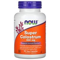 NOW Foods, Super Colostrum, 500 mg, 90 daržovių kapsulių