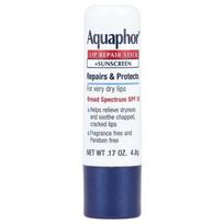 Aquaphor, Lūpų balzamas + Apsauga nuo UV spindulių, SPF 30, Bekvapis, 4,8 g (0,17 uncijos)
